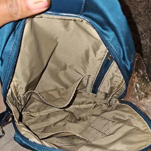 Tumi Teal Sling Bag with Front Pocket and Strap - Picture 5 of 5